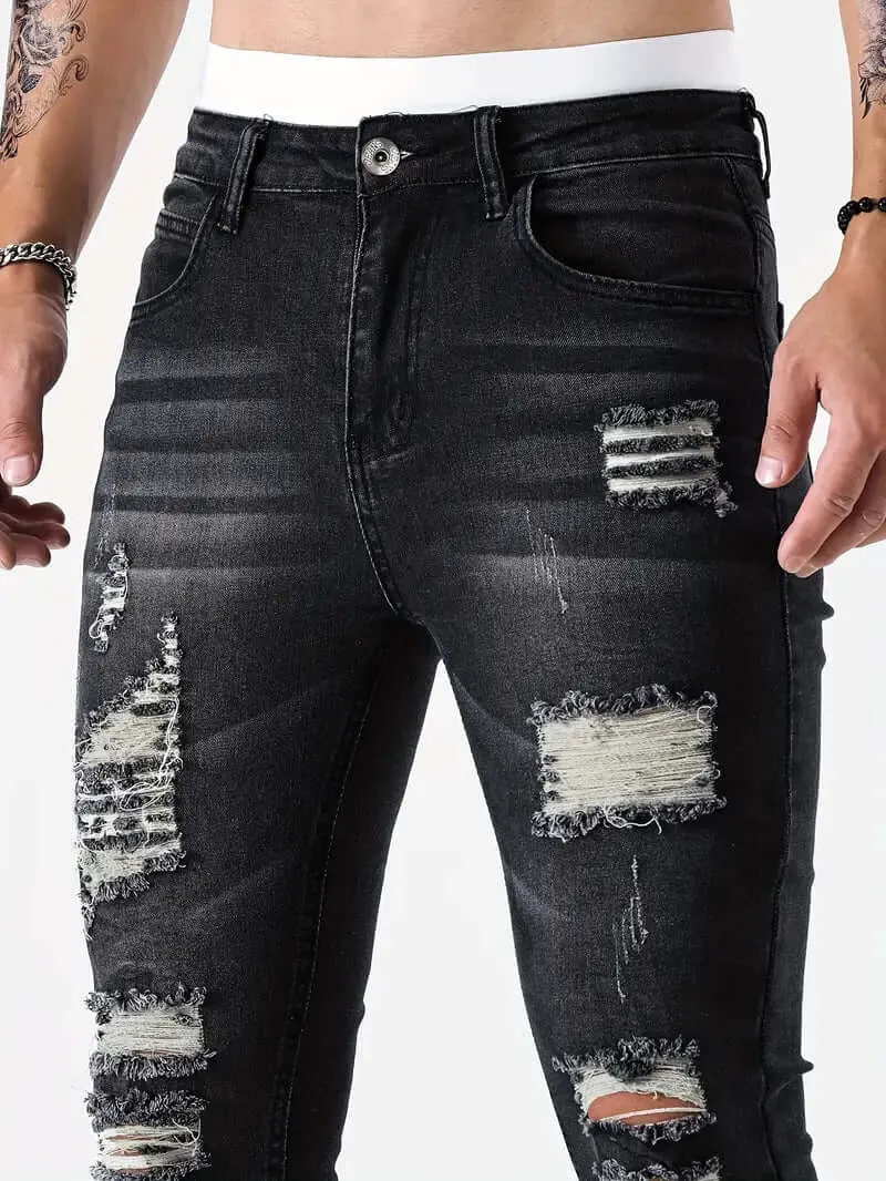Men's Ripped Skinny Jeans: Casual Comfort & Style