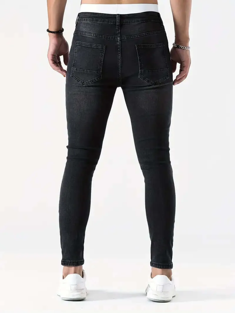Men's Ripped Skinny Jeans: Casual Comfort & Style