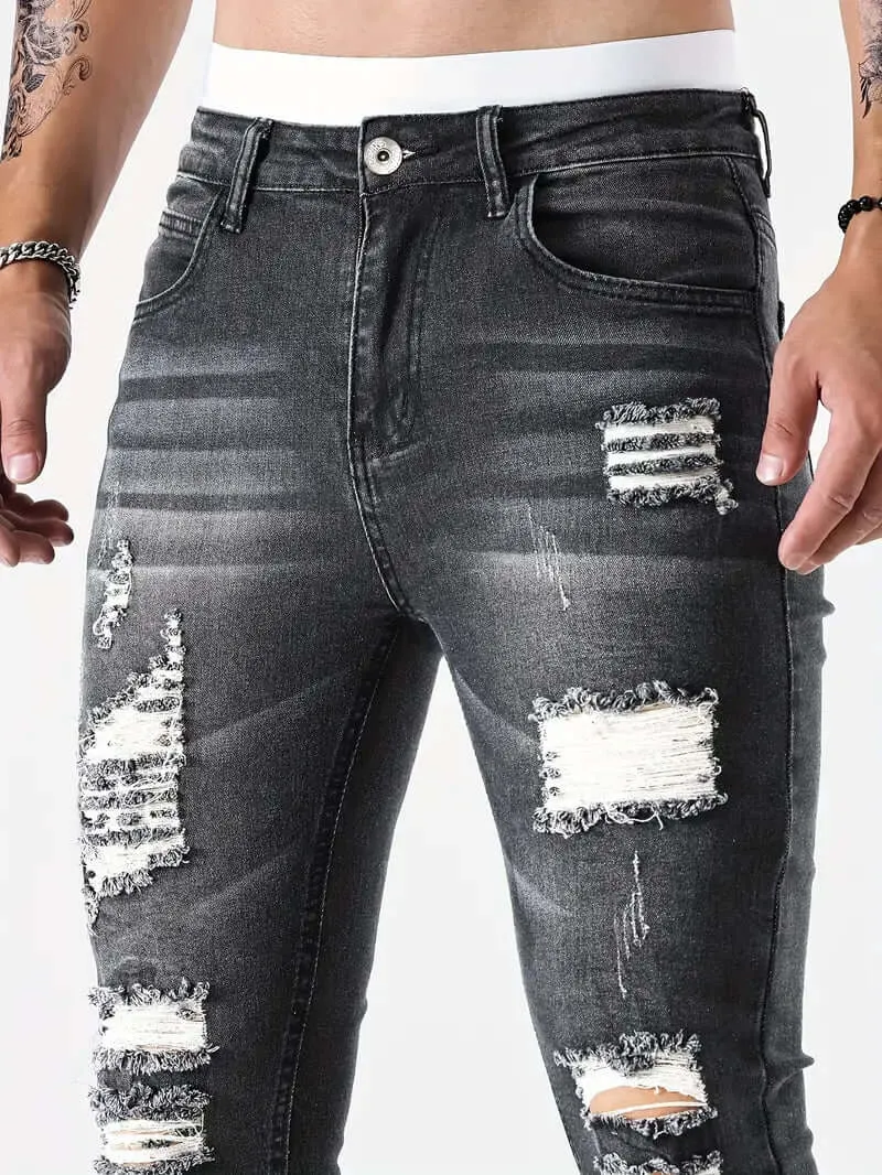 Men's Ripped Skinny Jeans: Casual Comfort & Style