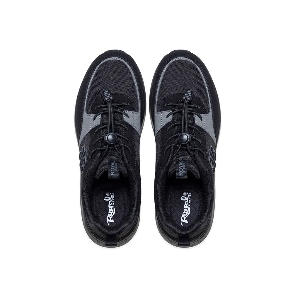 Men's Riviera Black Gray Casual Sneakers 07843-998