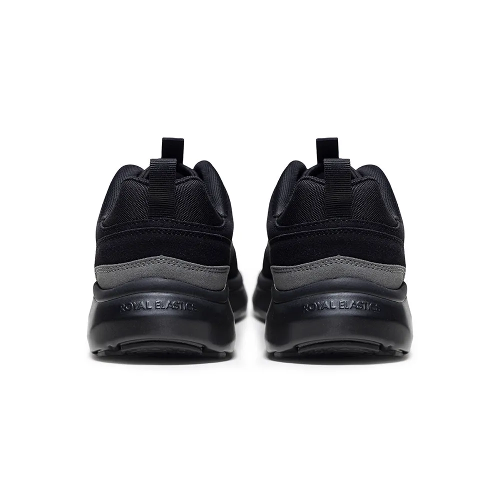 Men's Riviera Black Gray Casual Sneakers 07843-998