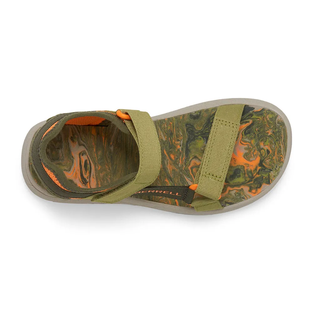 Merrell Kahuna Web 2.0 | Olive/Orange Kids Water Sandals