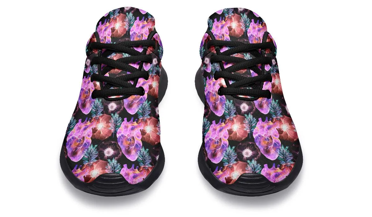 Neon Heart Sneakers