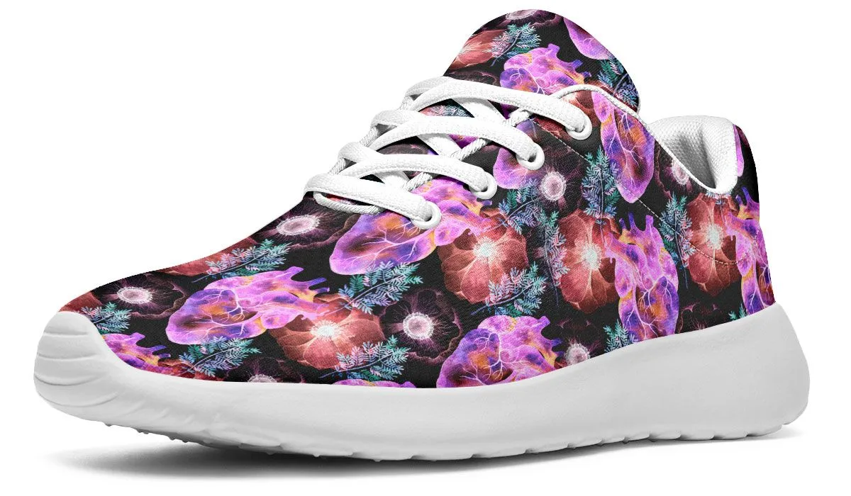 Neon Heart Sneakers