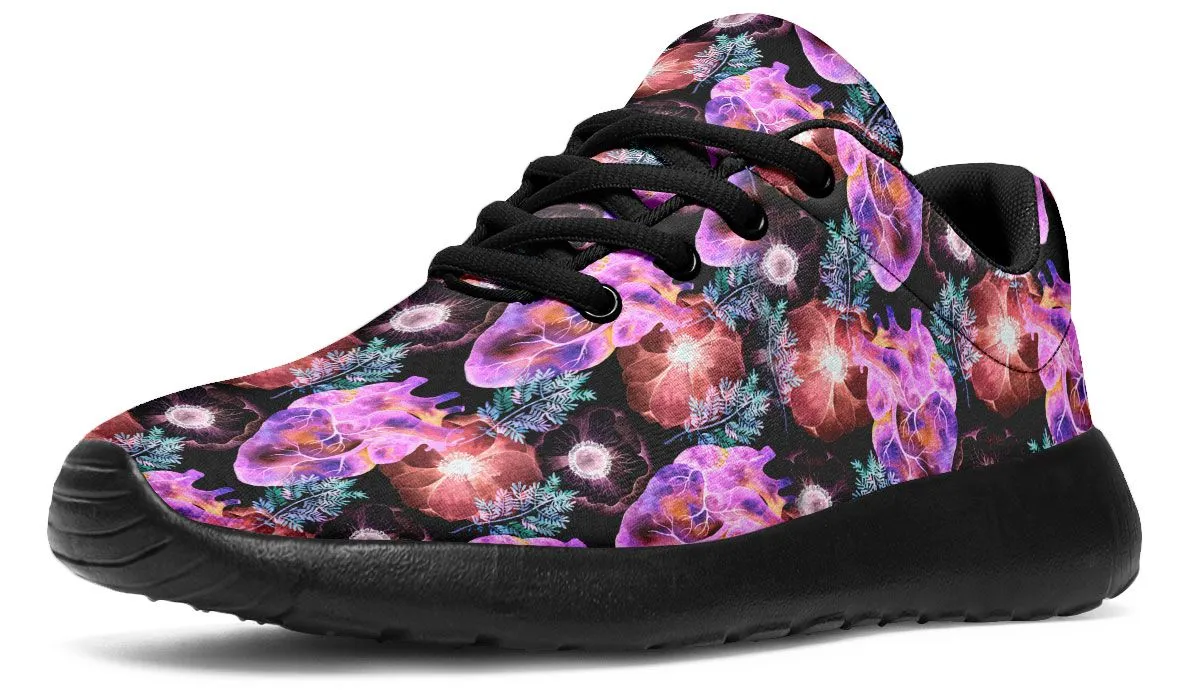 Neon Heart Sneakers