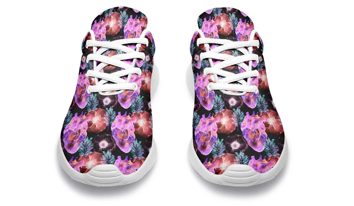 Neon Heart Sneakers