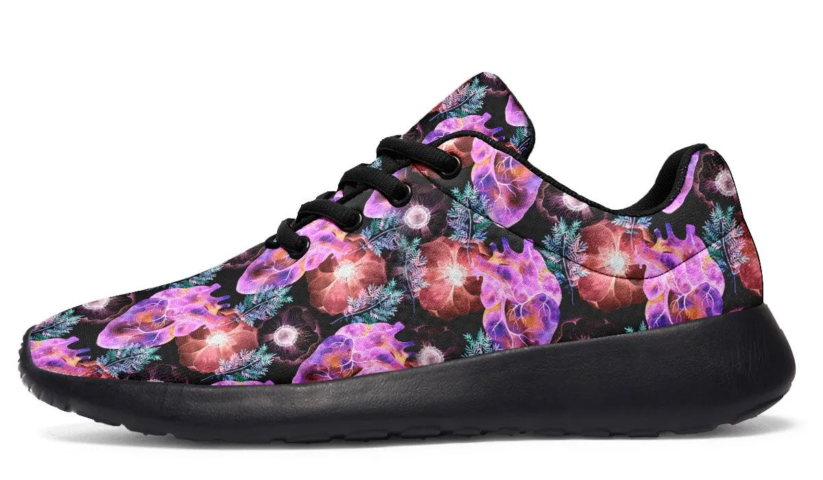 Neon Heart Sneakers