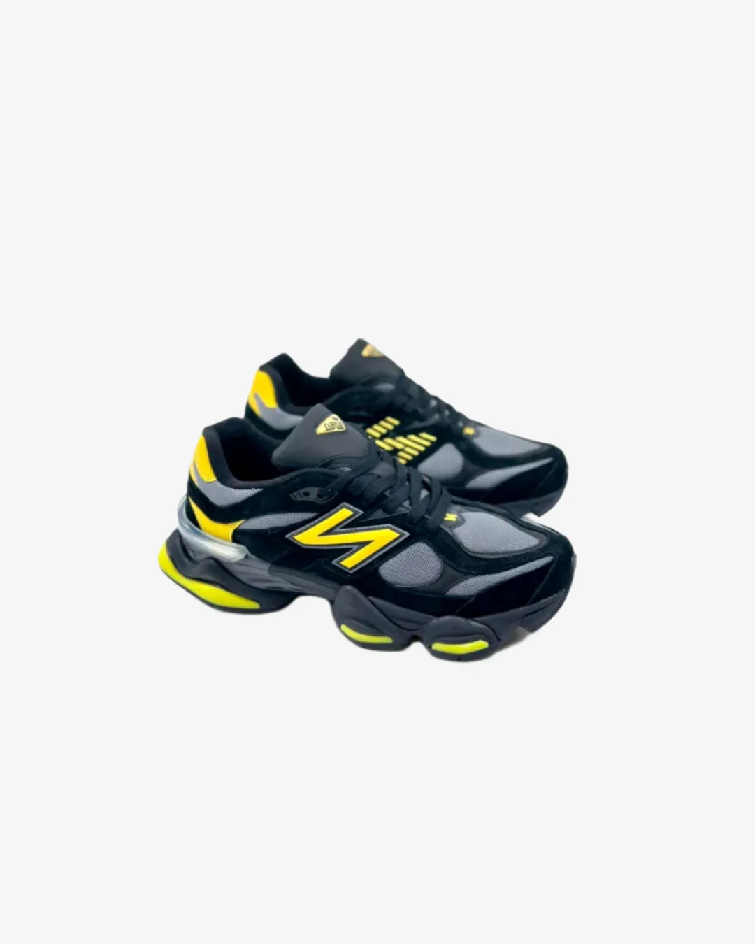 New Balance 9060 Suede 'Yellow Black' Sneakers