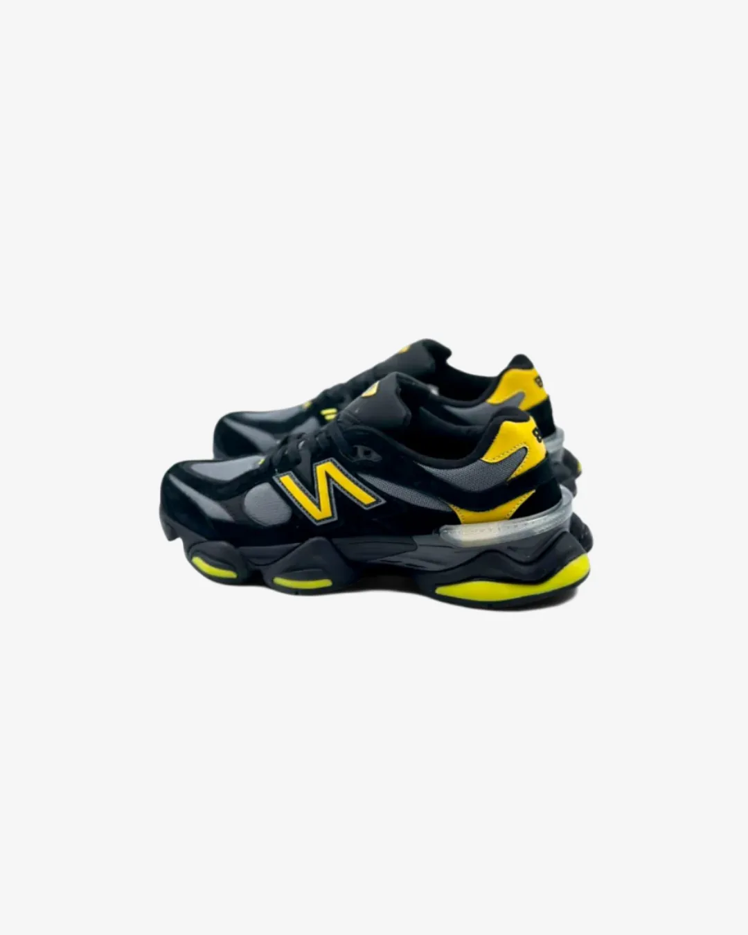 New Balance 9060 Suede 'Yellow Black' Sneakers