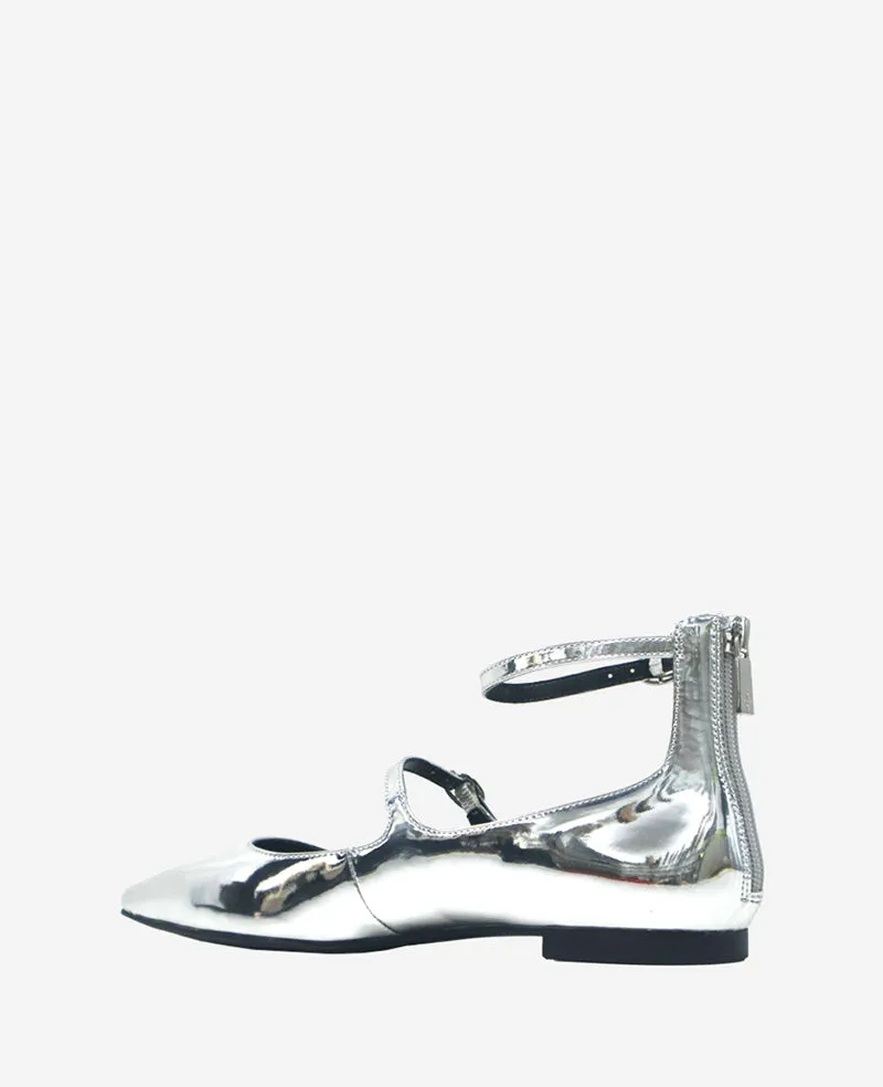 Nolita Metallic Ankle Strap Mary Jane Flat
