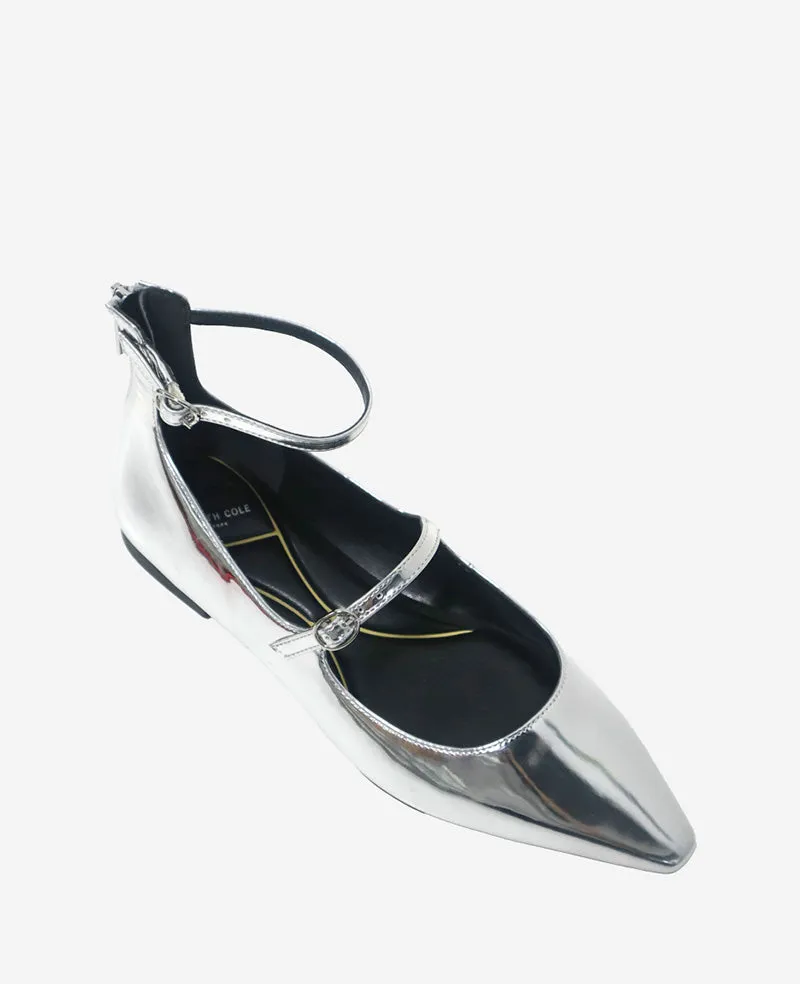 Nolita Metallic Ankle Strap Mary Jane Flat