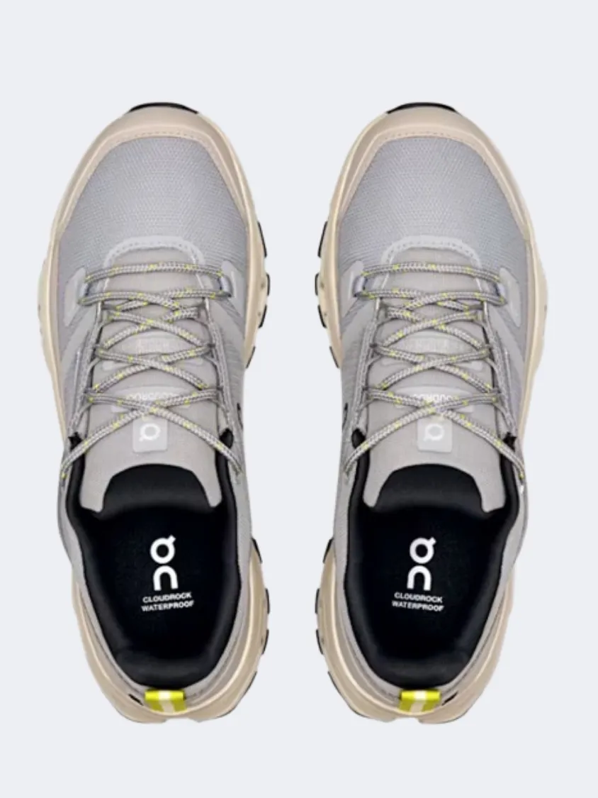 On Cloudrock Women Hiking Sneakers Alloy/Ice