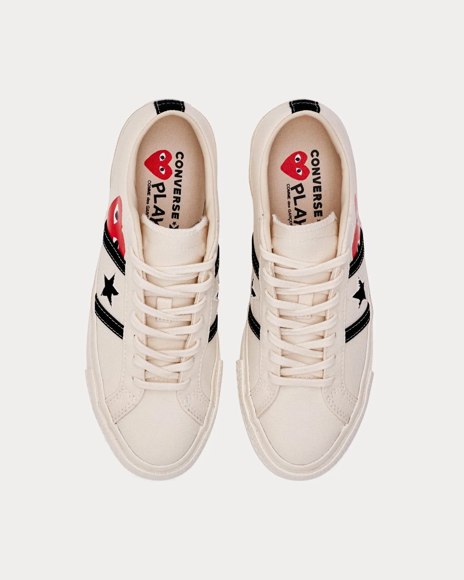 One Star Academy Pro White / Red Low Top Sneakers