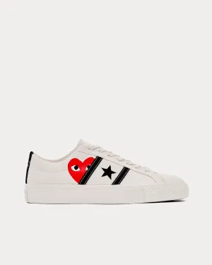 One Star Academy Pro White / Red Low Top Sneakers