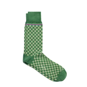 Paul Smith Sock Hudson Check Bottle Green