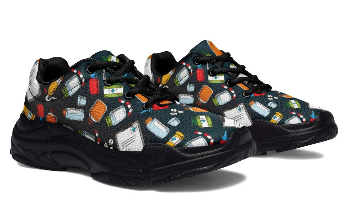 Pharmacist Pattern Chunky Sneakers