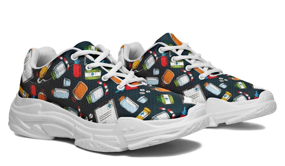 Pharmacist Pattern Chunky Sneakers