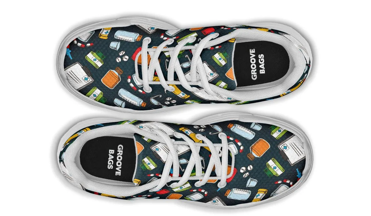 Pharmacist Pattern Chunky Sneakers