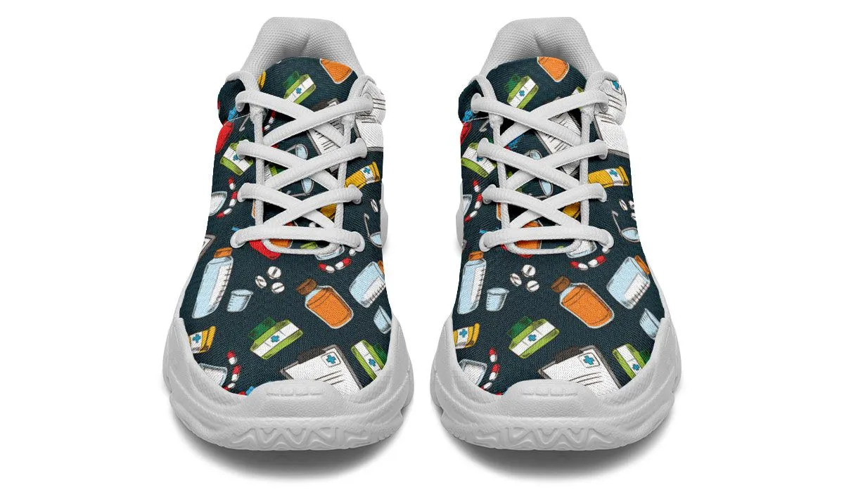 Pharmacist Pattern Chunky Sneakers