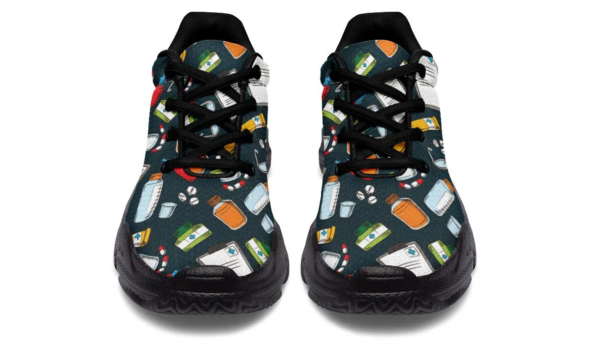 Pharmacist Pattern Chunky Sneakers