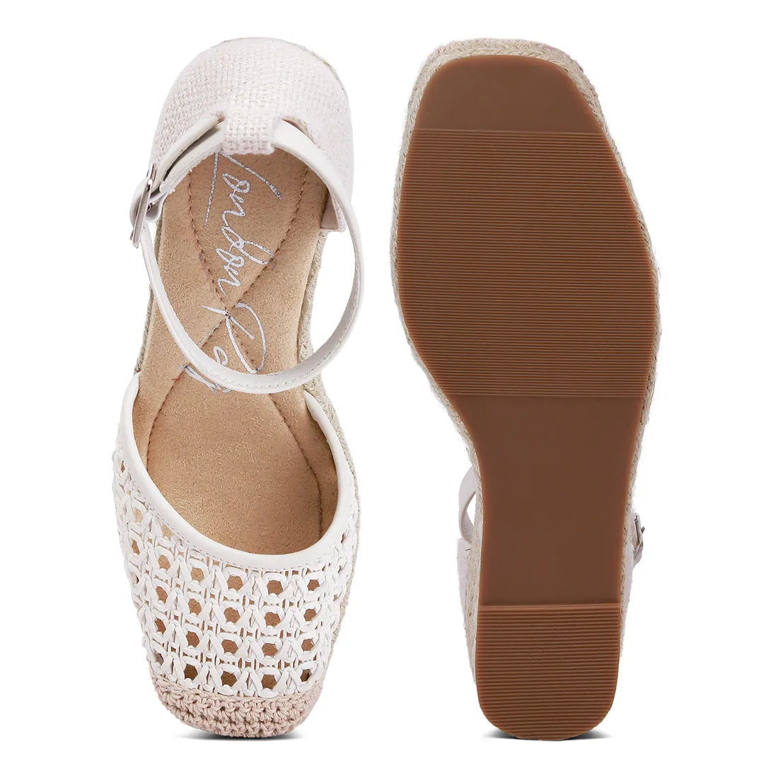 Pin Buckle Wedge Heel Espradilles