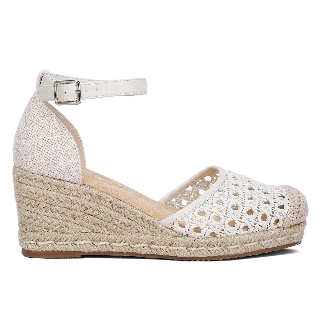 Pin Buckle Wedge Heel Espradilles