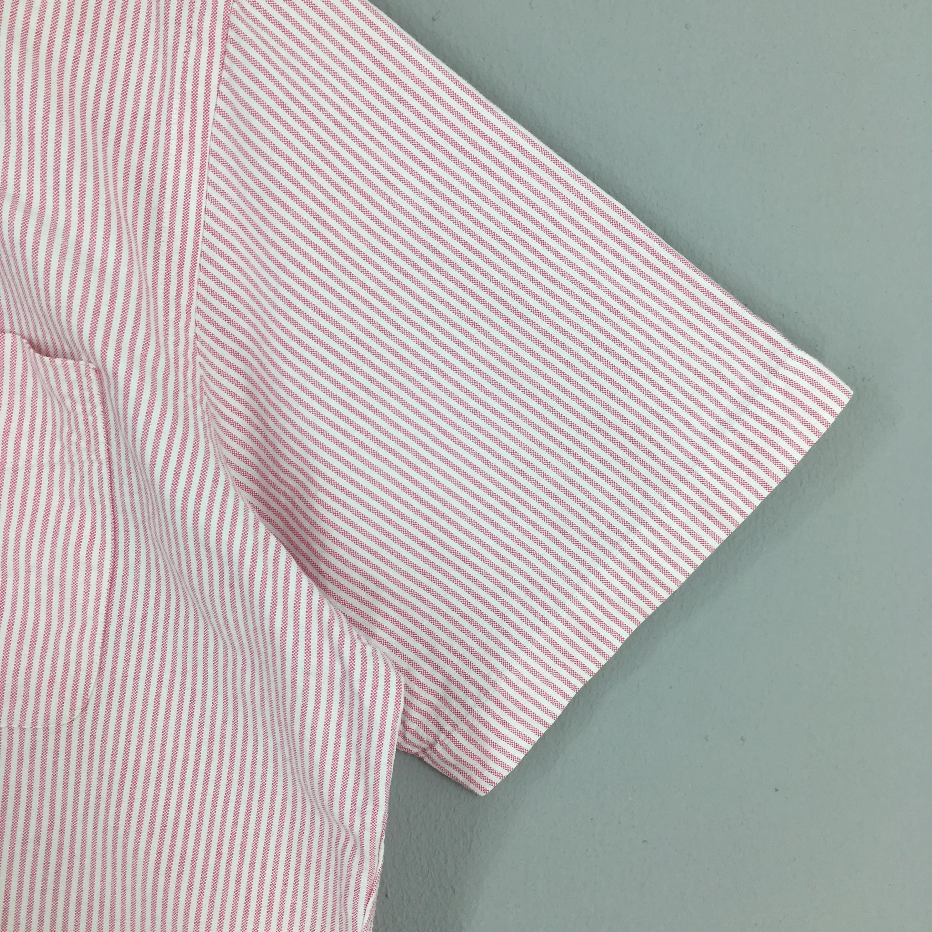 Polo Ralph Lauren Vertical Pink/White Striped Shirt Large