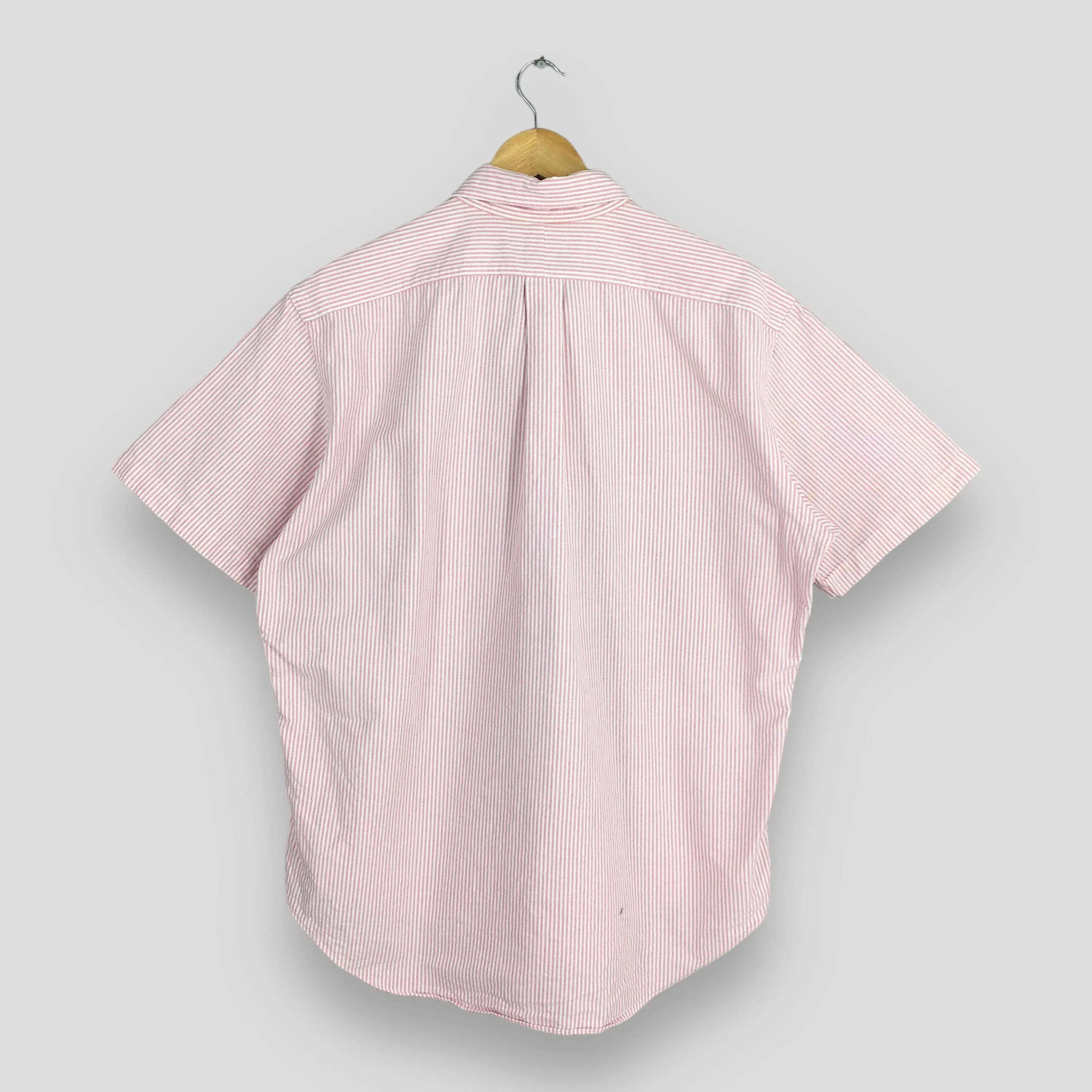 Polo Ralph Lauren Vertical Pink/White Striped Shirt Large
