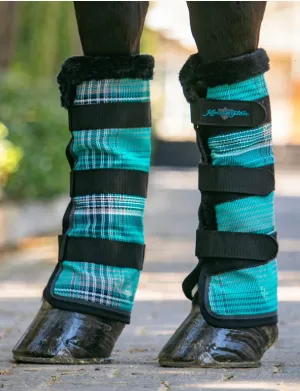 Protective Fly Boots With Fleece Trim - Atlantis