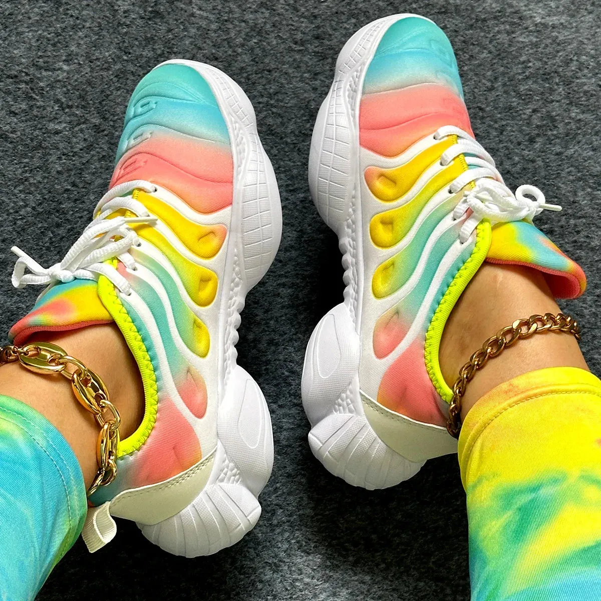 Rainbow Color Sneakers