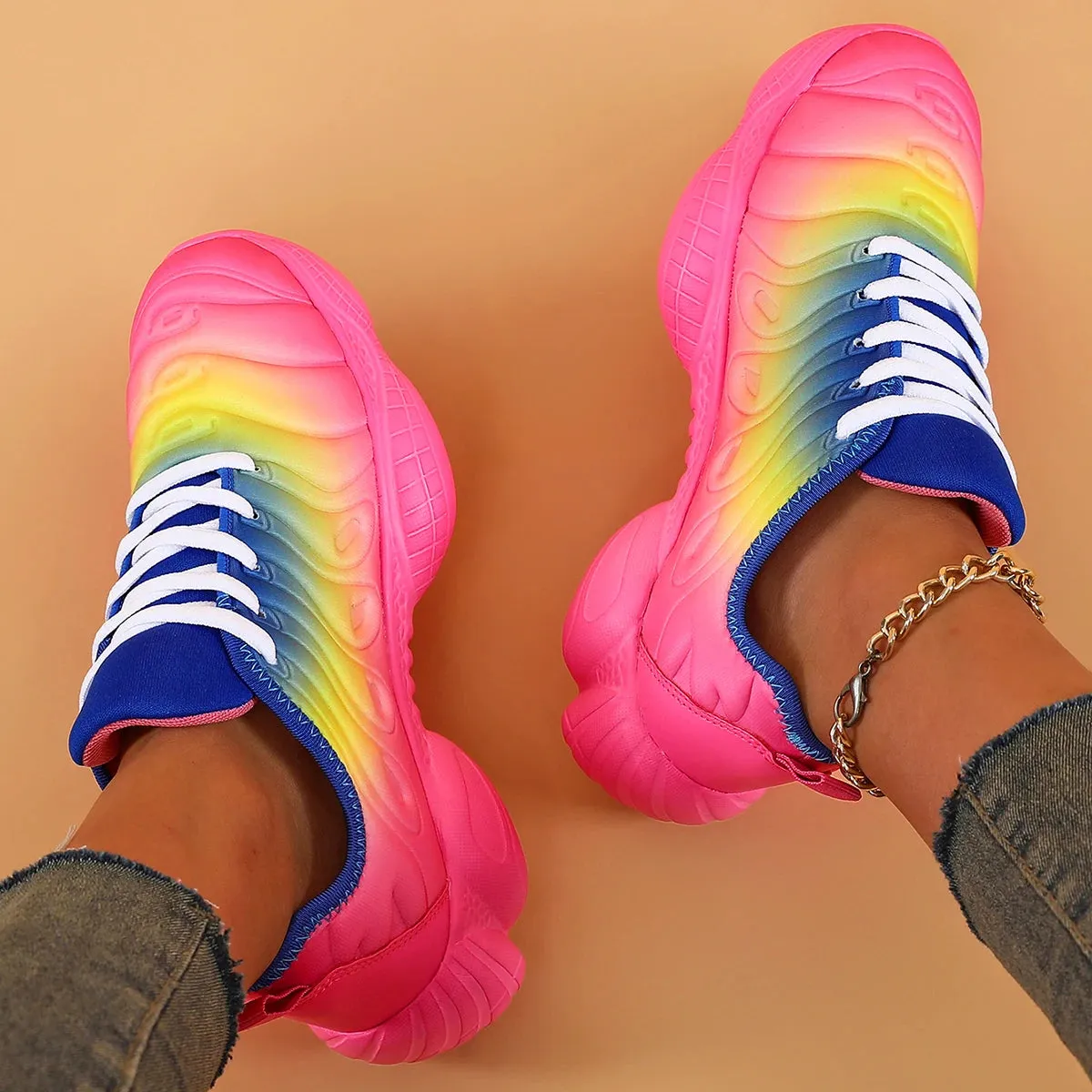 Rainbow Color Sneakers