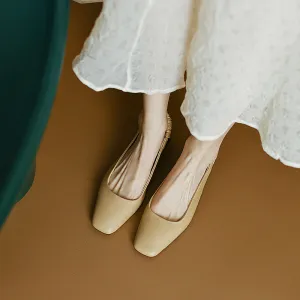Retro inspired Low Heeled Mary Jane Ankle Strap Shoes