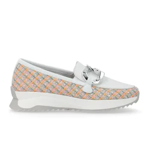 Rieker R-Evolution Dhara W1303-90 Loafer (Women) - White/Multi