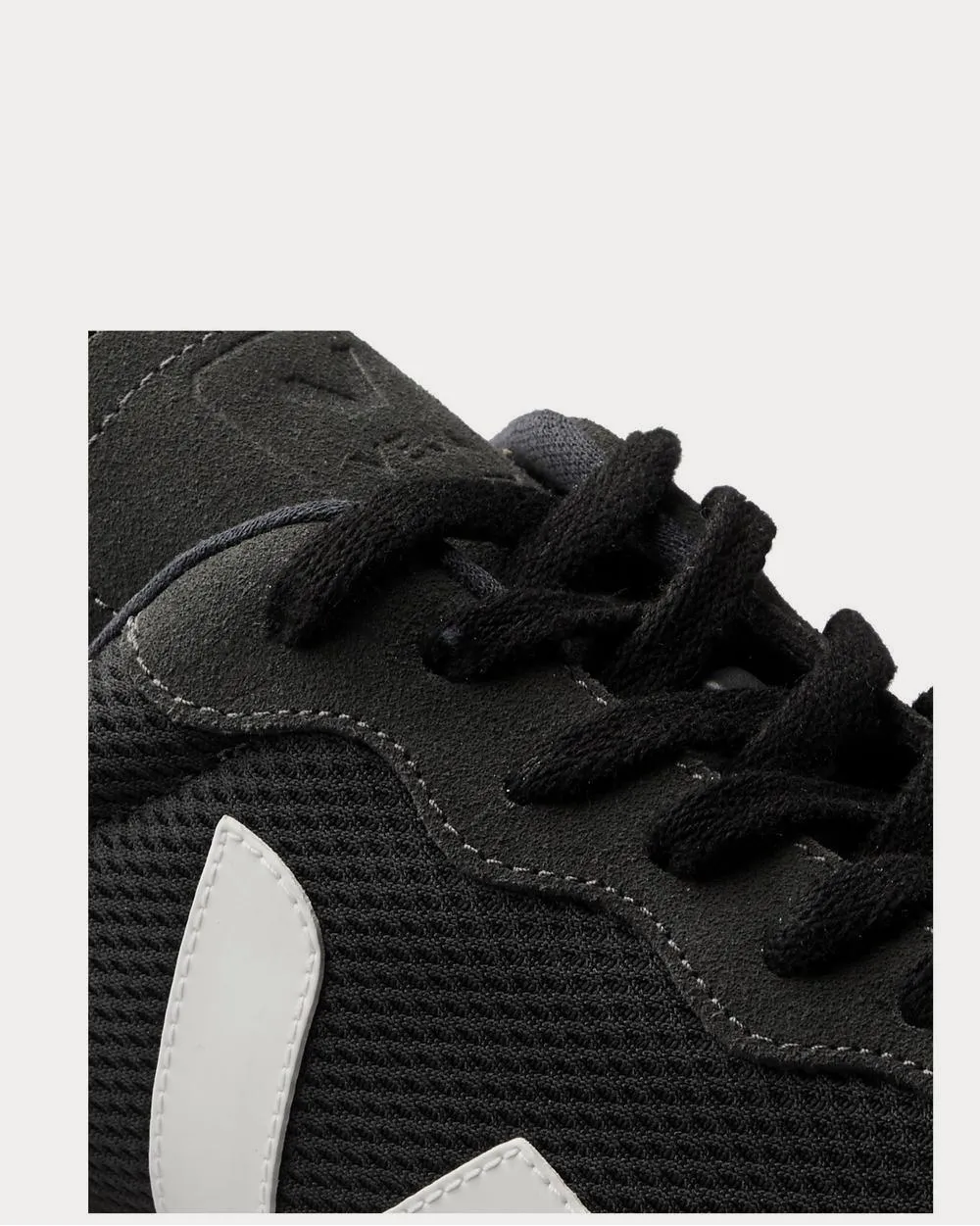 Rio Branco Leather and Rubber-Trimmed Alveomesh and Suede  Black low top sneakers