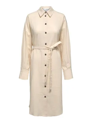 Shirt Dress in Cream