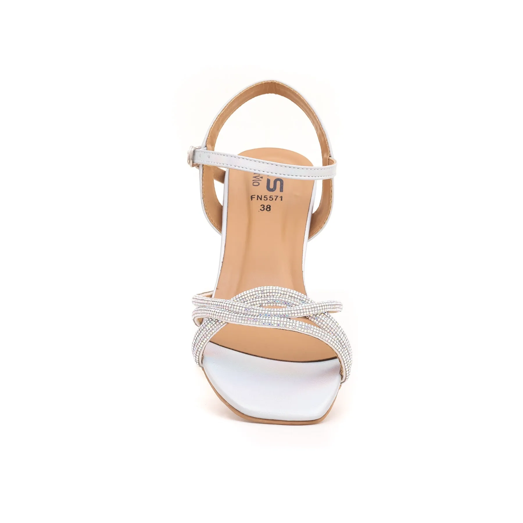 Silver Fancy Sandal FN5571