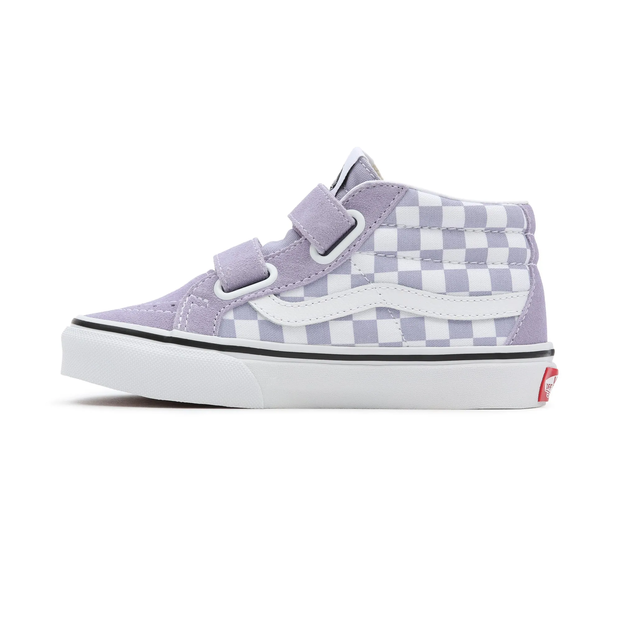 Sk8-Mid Reissue (Checkerboard)  Languid Lavender-True White - by Vans