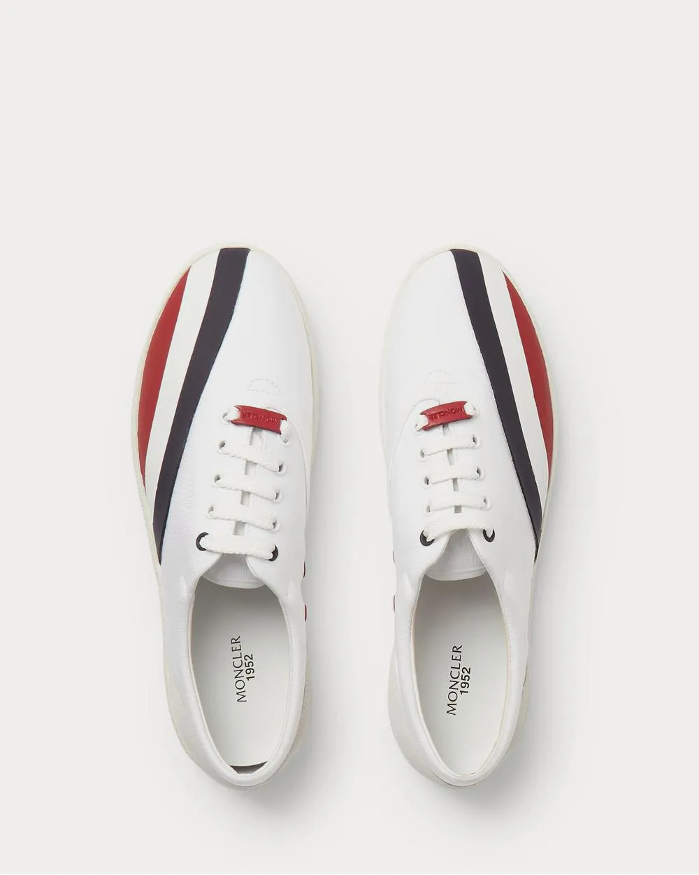 Suede, Rubber and Canvas  White low top sneakers