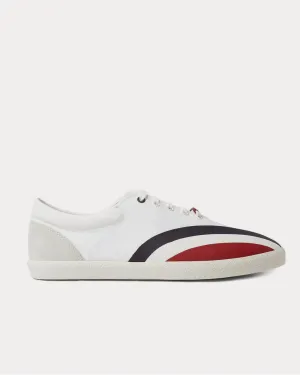 Suede, Rubber and Canvas  White low top sneakers