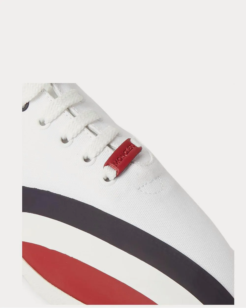 Suede, Rubber and Canvas  White low top sneakers