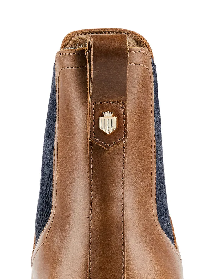 The Boudica Women's Shearling-Lined Ankle Boot - Oak Leather