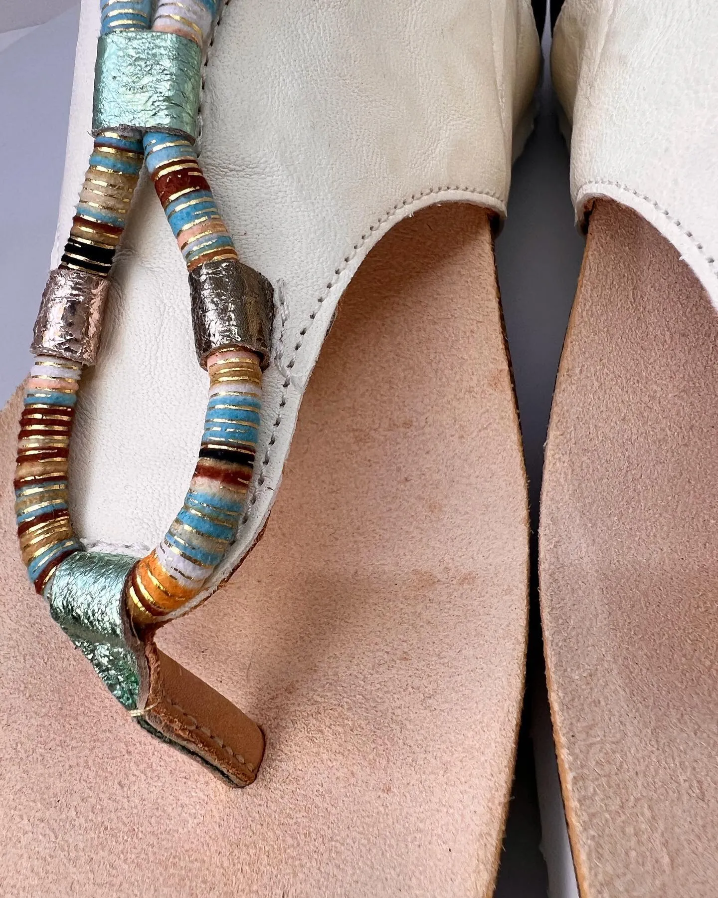 THINK JULIA LEATHER THONG SANDALS