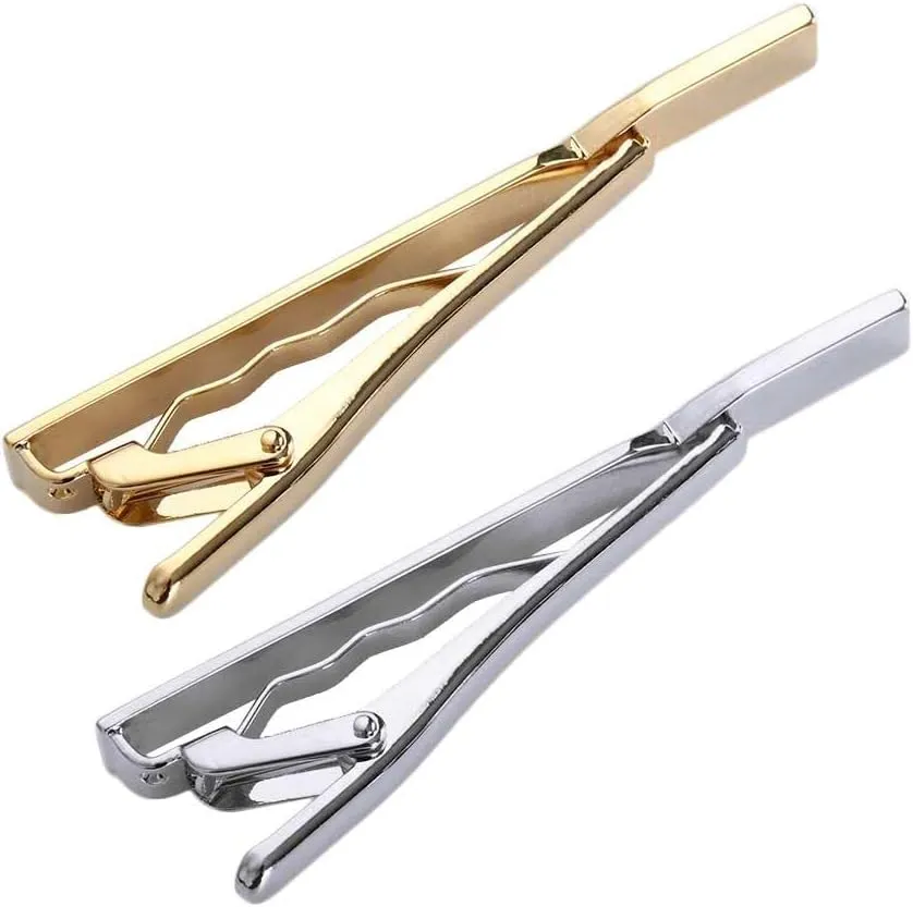 Tie Clips for Men, Skinny Tie Personalized Tie Clip for Wedding Anniversary Business Wear, Shirts Tie Pin Business Suit Tie for Man