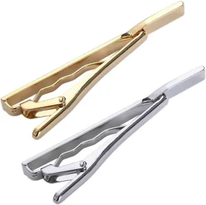 Tie Clips for Men, Skinny Tie Personalized Tie Clip for Wedding Anniversary Business Wear, Shirts Tie Pin Business Suit Tie for Man