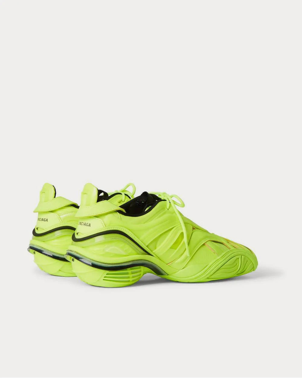 Tyrex Rubber, Mesh and Faux Leather  Yellow low top sneakers