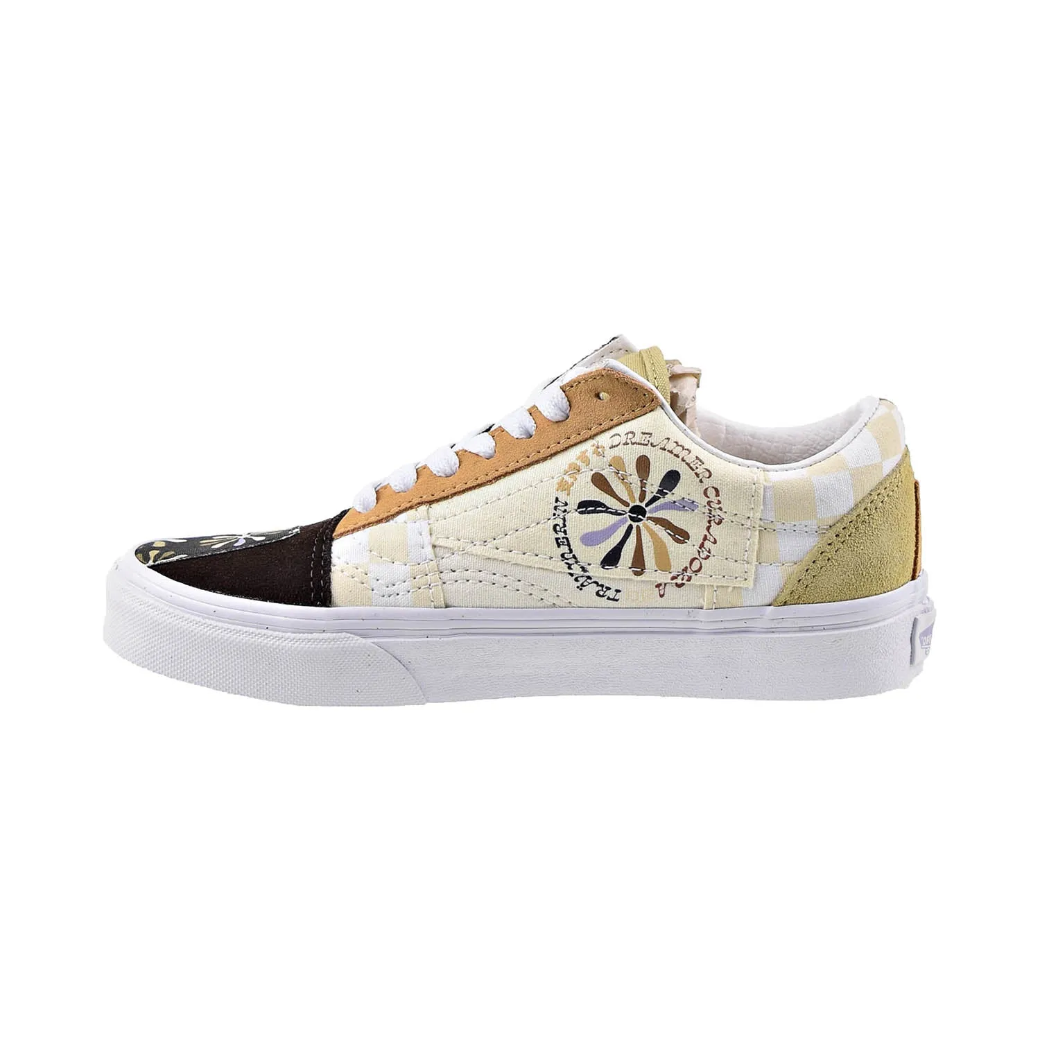 Vans Divine Energy Old Skool Patchwork Men's Shoes Multi-True White
