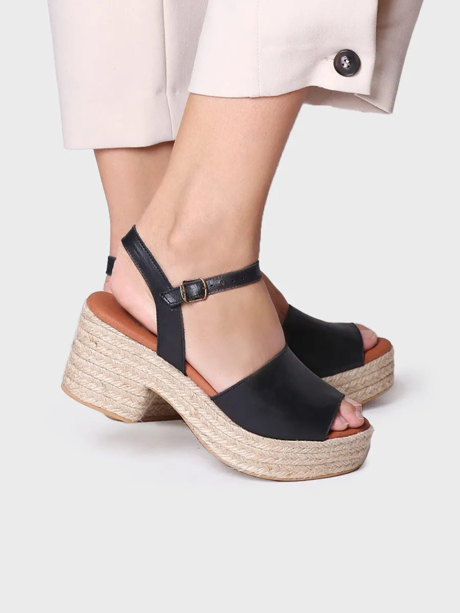 Women's espadrilles with wide heel - ADRIANA