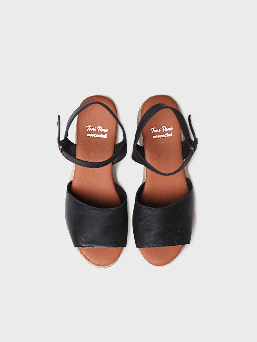 Women's espadrilles with wide heel - ADRIANA
