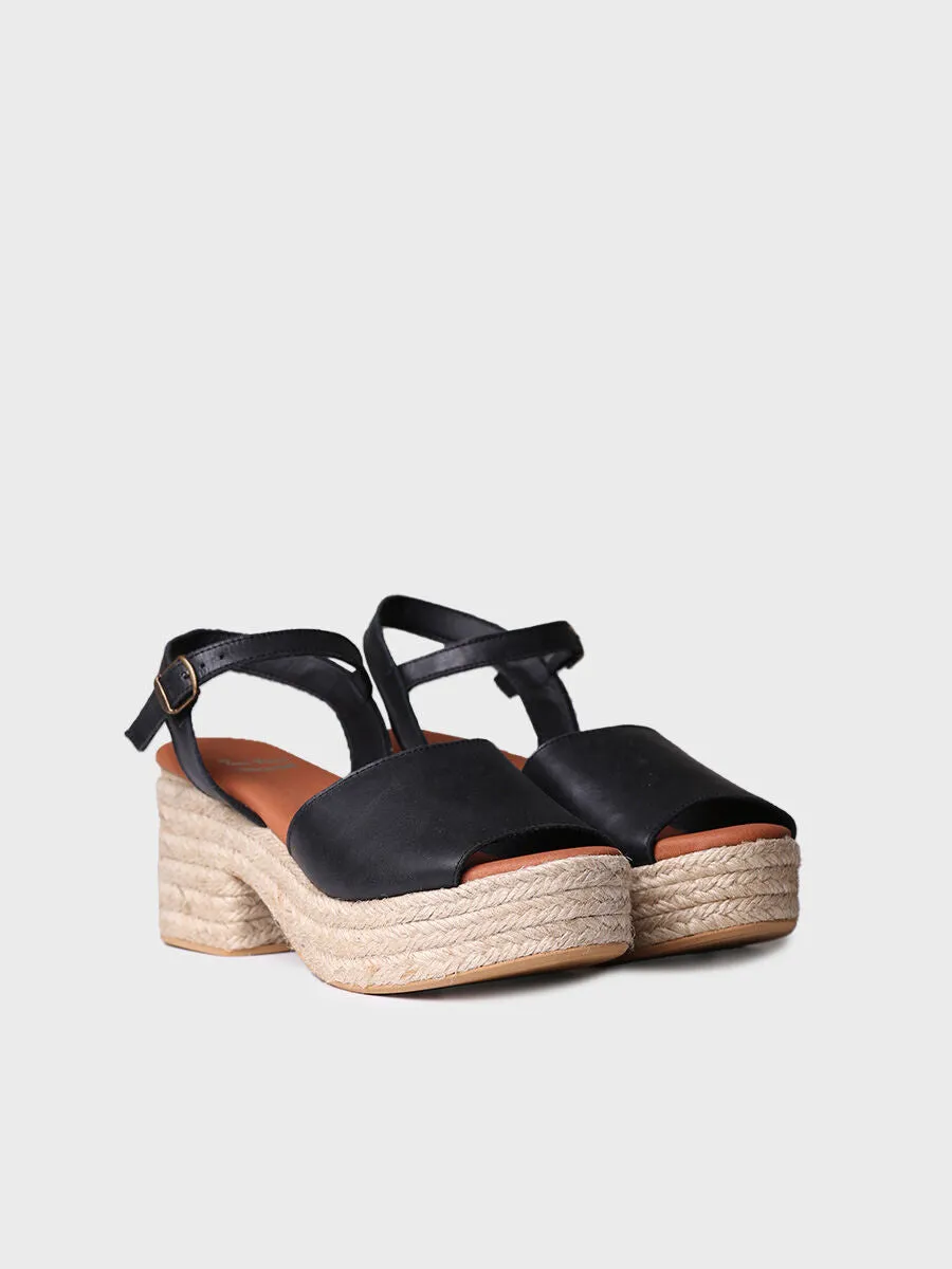 Women's espadrilles with wide heel - ADRIANA